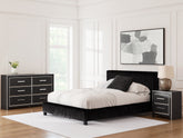 Zuraleus Queen Upholstered Bed, Dresser and Nightstand